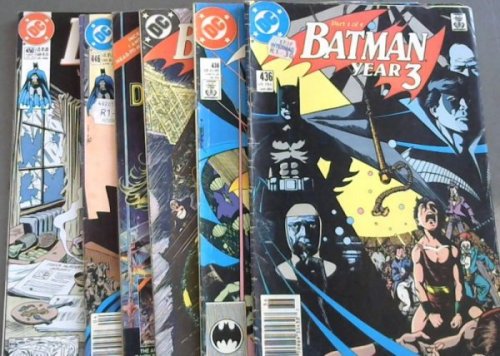 Batman 436 ; Batman 438 ; Batman 439 ; Batman 445 ; Batman 446 ; Batman 450