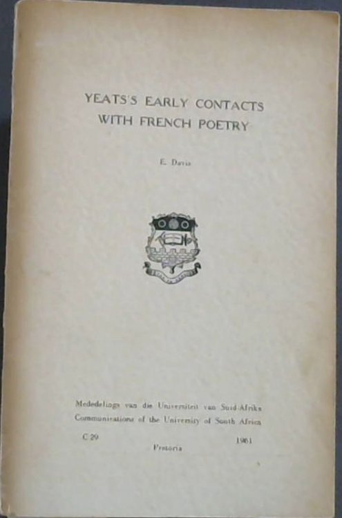 Yeats's Early Contacts with French Poetry