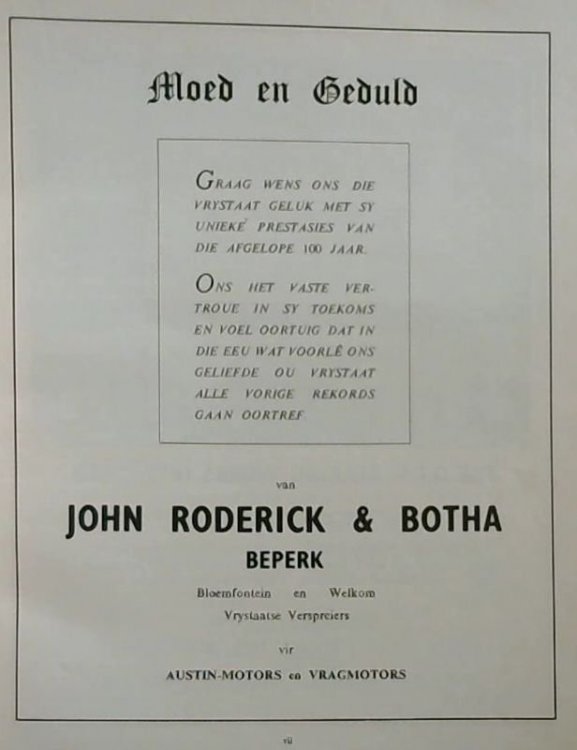 Souvenir Album Of The Orange Free State; Gedenkalbum Van Die Oranje Vrystaat