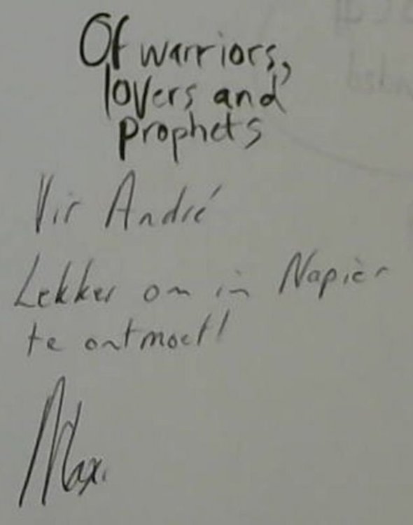 Of Warriors, Lovers and Prophets