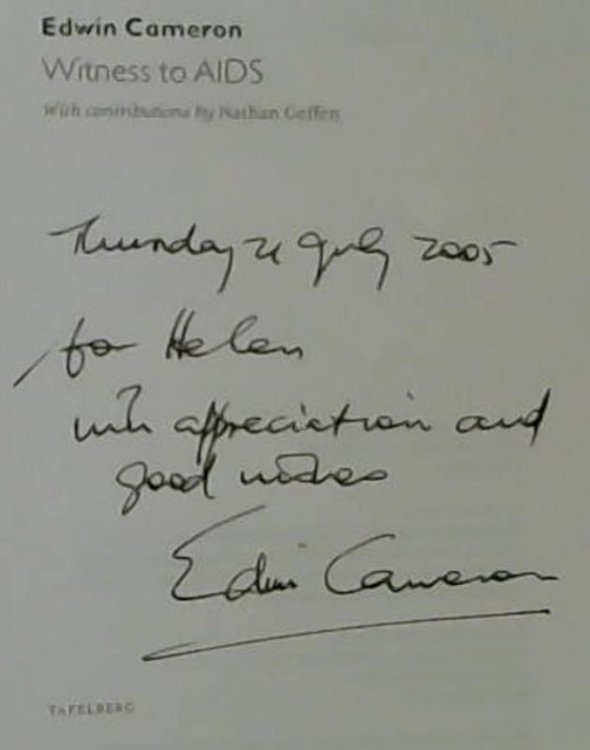 Edwin Cameron: Witness to AIDS