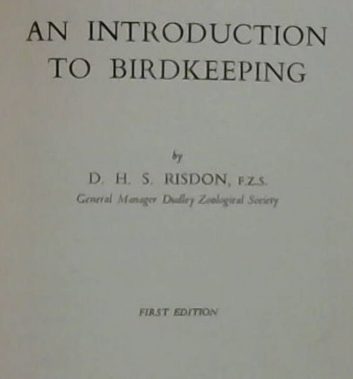 An Introduction To Birdkeeping