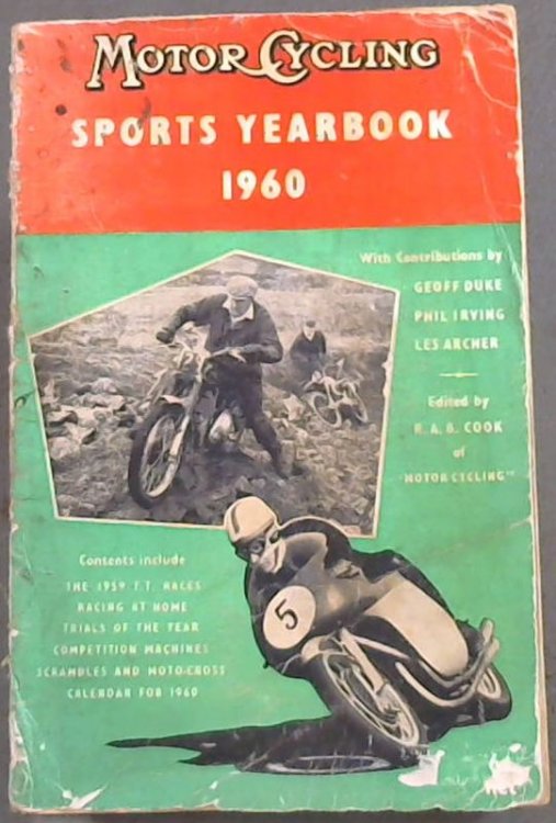 Image for Motorcycling Sports Yearbook 1960 Motorcycling Sports Yearbook 1960