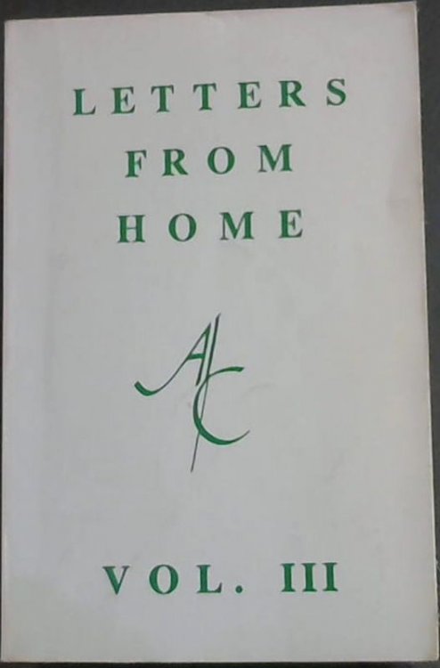 Image for LETTERS FROM HOME, VOL. III LETTERS FROM HOME, VOL. III