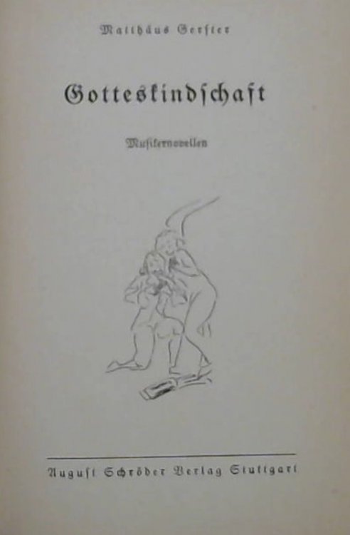 Gotteskindschaft : Musikernovellen