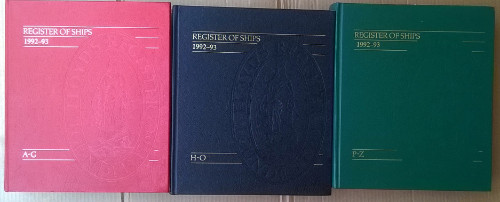 Register of Ships 1992-93 - 3 vols