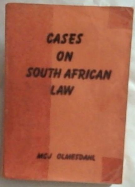 Cases on South African Law