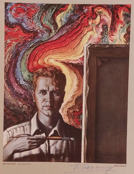 Vladimir Tretchikoff: Self-Portrait, Signed Original Colour Print
