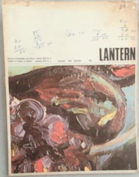 Lantern: Journal Of Knowledge And Culture, Vol XVIII; No. 2; Dec/Des 1968
