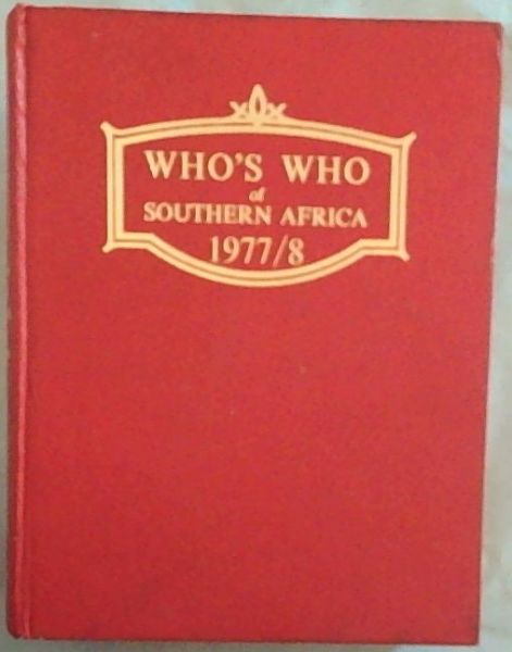 Who's Who of Southern Africa 1977/1978
