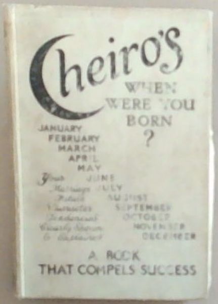 Cheiro's When Where You Born