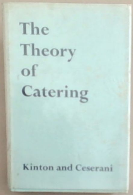 Image for The Theory of Catering The Theory of Catering
