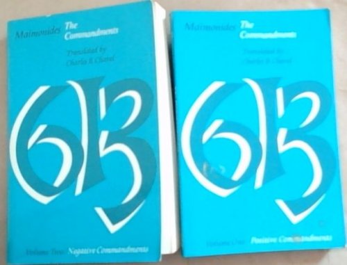 Image for Maimonides: The Commandments (2 volumes) Maimonides: The Commandments (2 volumes)