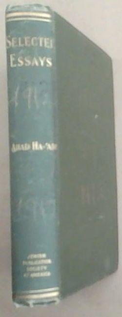 Selected Essays by Ahad Ha-'am