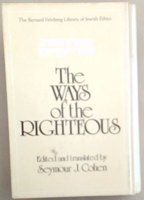 Image for Orchot Tzaddikim The Ways of the Righteous Orchot Tzaddikim The Ways of the Righteous