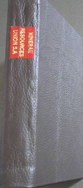 The Mineral Resources of the Union of South Africa