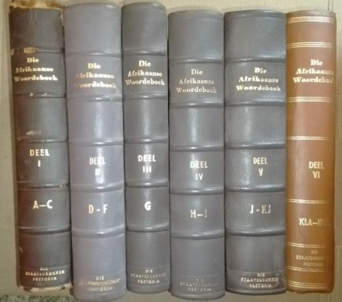 Woordeboek van die Afrikaanse Taal: Deel 1-6