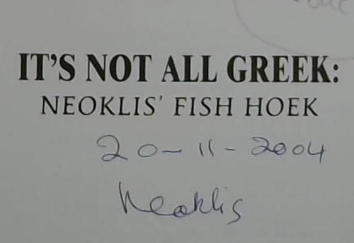 It's Not All Greek : Neoklis' Fish Hoek