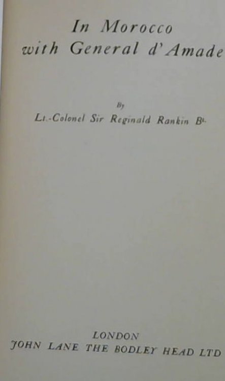 In Morocco with General d'Amade