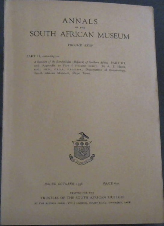 Annals of the South African Museum Volume 35 Part 2