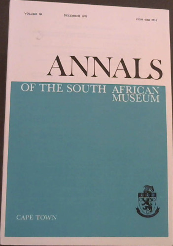 Annals Of The South African Museum/ Annale Van Die Suid-Afrikaanse Museum: Monograph on the Hydroida of Southern Africa (Volume 68)
