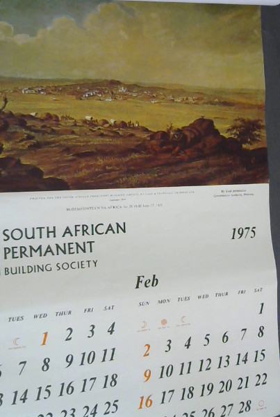 Transgariep - Calendar 1975