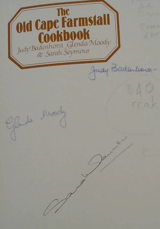 The Old Cape Farmstall cookbook