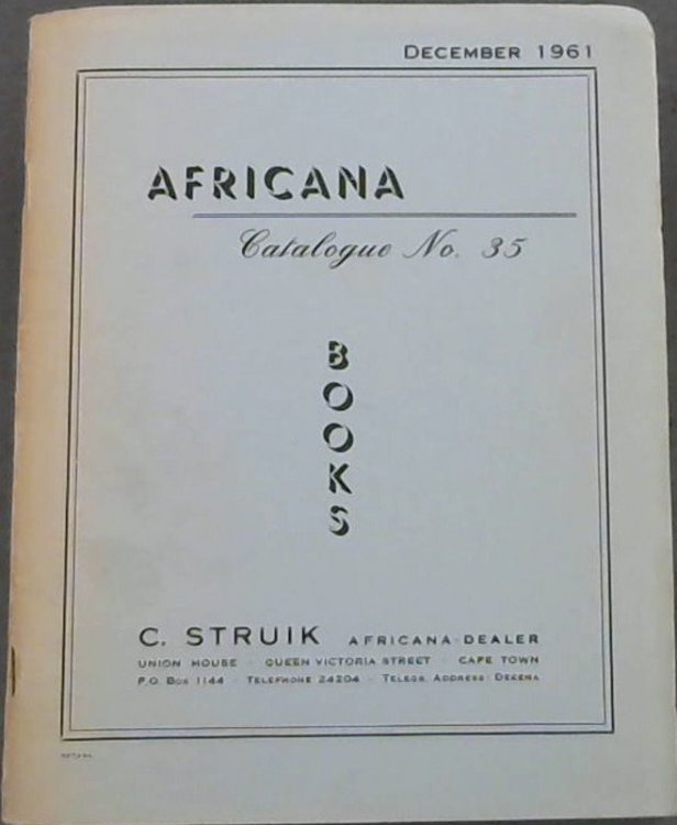 Africana Catalogue No. 35 (December 1961)