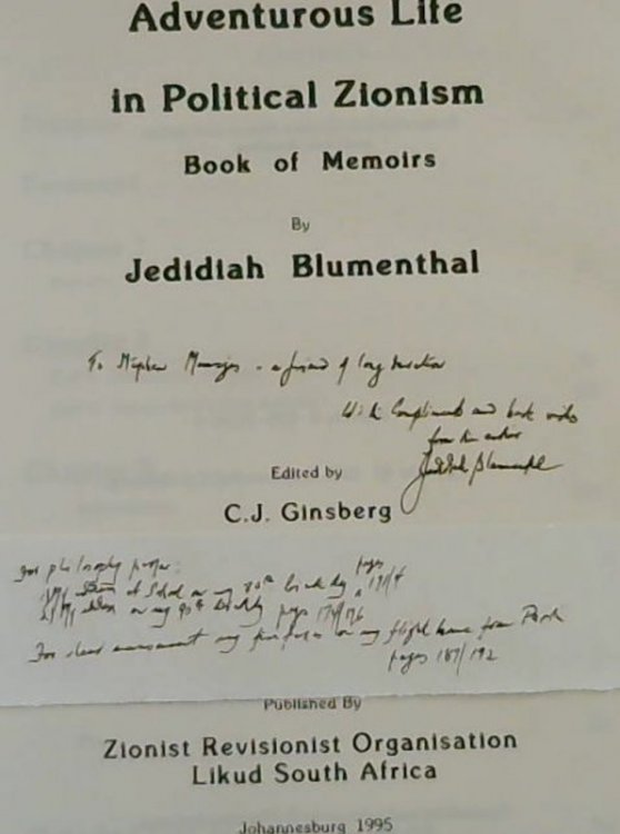 Adventurous Life in Political Zionism