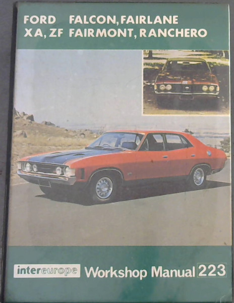 Ford CA, ZF Series - Falcon, Fairlane, Fairmount Workshop Manual