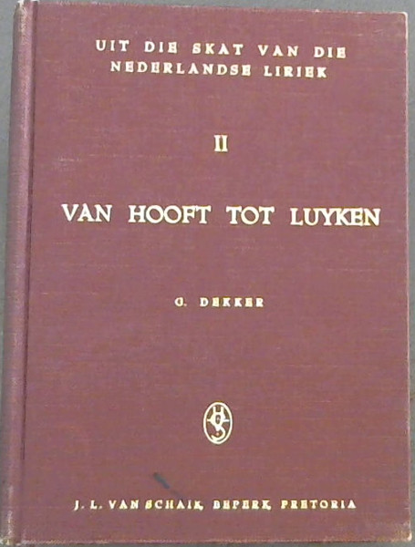Van Hooft Tot Luyken Vol. ll Only