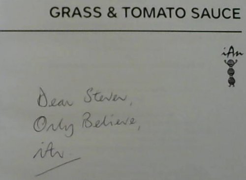 Grass & Tomato Sauce : An unusual story about a fight against cancer, humourously told in an exciting and unique style