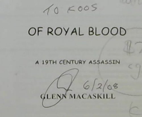 Of Royal Blood; A 19th Century Assassin
