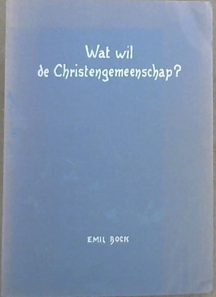 Wat Wil De Christengemeenschap