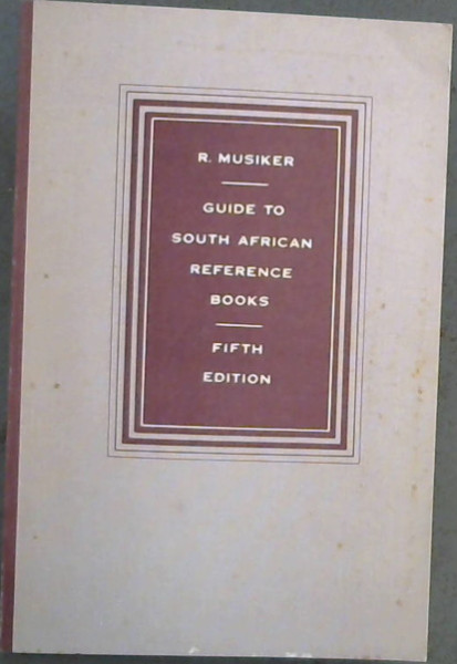 Guide to South African Reference Books