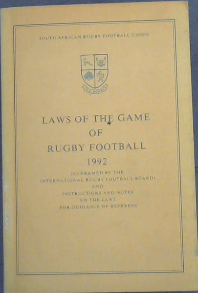 Laws of the Game of Rugby Football