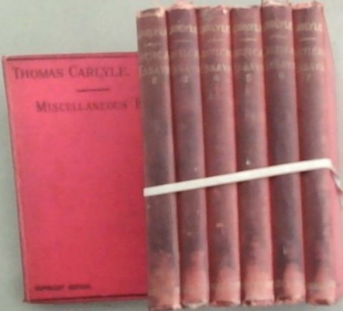 Critical and Miscellaneous Essays Volume 1-7