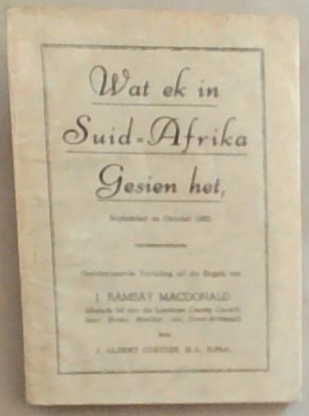 Wat Ek in Suid-Afrika Gesien het