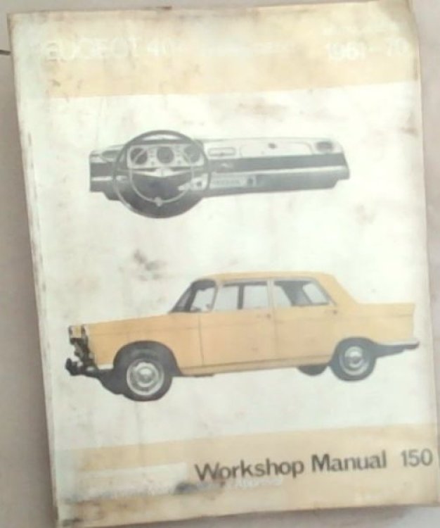 Image for Peugeot 404 including Diesel, all models from 1961 - 70 , Workshop Manual 150 Peugeot 404 including Diesel, all models from 1961 - 70 , Workshop Manual 150