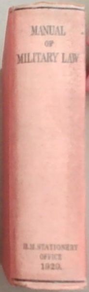 Manual of Military Law 1929