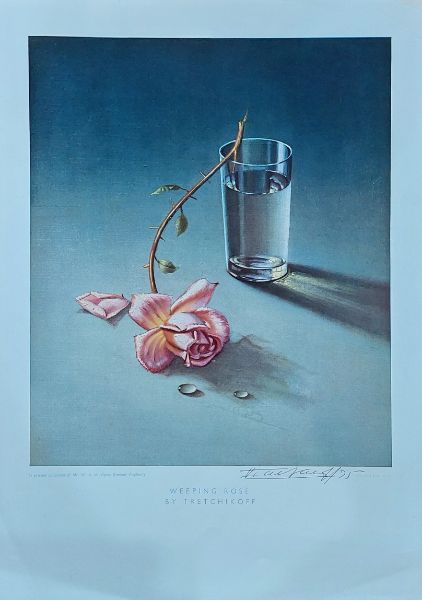 Vladimir Tretchikoff Weeping Rose Coloured Print