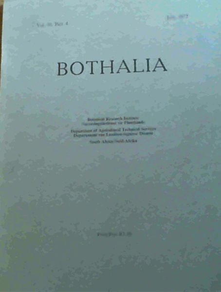 Bothalia Vol 10 Part 4 July 1972