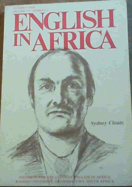 English in Africa Voluume 11 No 2