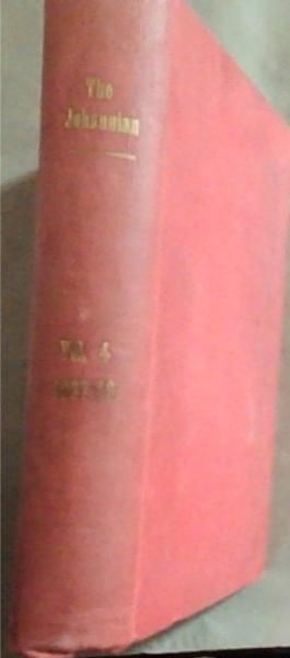 Image for The Johannian Volume 4 Number 1-12 1937-1942 The Johannian Volume 4 Number 1-12 1937-1942
