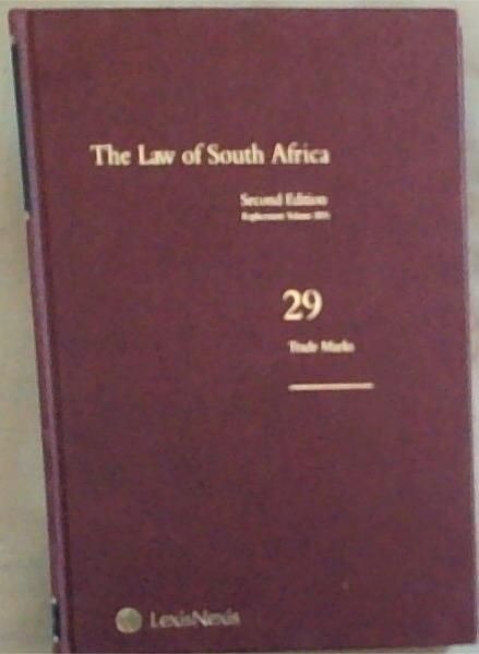 The Law of South Africa Volume 29, [2nd Edition, replacement volume 2015]