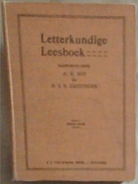 Letterkundige Leesboek by die onder wys in Afrikaanse Literatuur