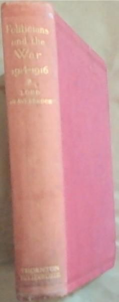 Image for Politicians and the War 1914 - 1916 Politicians and the War 1914 - 1916