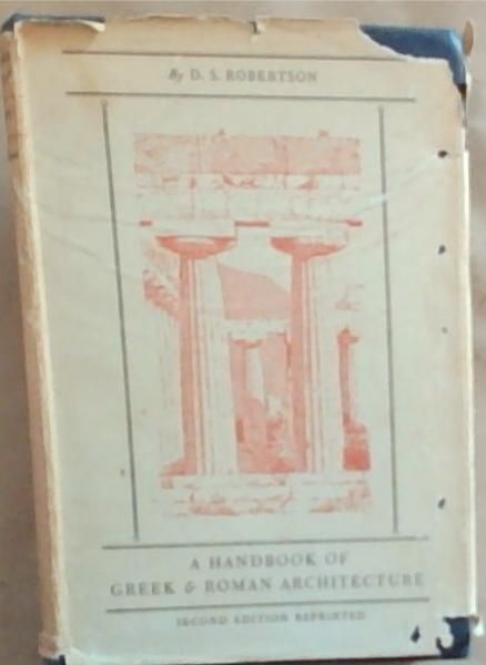 Image for A Handbook of Greek and Roman Architecture A Handbook of Greek and Roman Architecture
