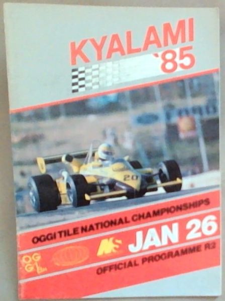 Oggi Tiles National Championships: Kayalami 85; Jan 26 Official Programme R2