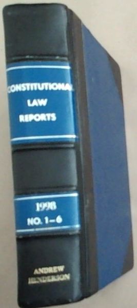 Constitutional Law Reports 1998 January - No 1
